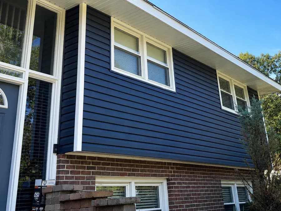 Local home before and after siding replacement after replacement